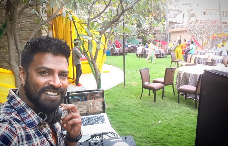 dj chinni, Stage & light setup, top dj in bangalore